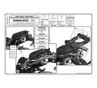 Givi Monokey/monolock Top Case Rear Rack Yamaha Mt-03 660 One Size Black (Herstellerartikelnummer: 356FZ)