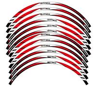 HIMNIL Motorrad Felgenaufkleber Scooter Rad Aufkleber Reflexstreifen Klebeband Zubehör Für KYMCO XCITING CT 250 300i 400 Felgenaufkleber (Color : Rosso)