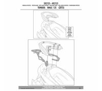 HINTERE HALTERUNG FÜR MONOLOCK TOPCASE YAMAHA 125 NMAX 2015-2018