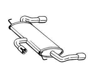 Hinterer Schalldämpfer BOSAL 154-507