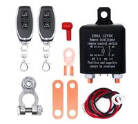 HISports 12V 200A Batterietrennschalter mit Fernbedienung, 2 Schlüssel, für Auto, LKW, Boot,Batterieschutz und Diebstahlsicherung