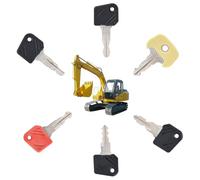 HISports 6 Stück Zündschlüssel,701 702 801 802 503 530 Bagger Schlüssel Baumaschinen Schlüssel Set Motor Start Schalter, Motorrad Ersatz Zündschloss Universal