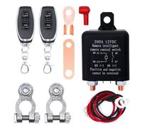 HISports Batterietrennschalter DC 12V 200A, Funkschalter Set mit Fernbedienung, Autobatterieschalter, Batterie Trennschalter für Automobile,Hauptschalter für Wasserpumpe, Batterie Trennrelais