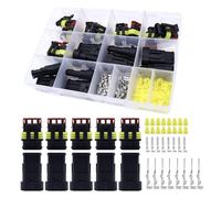 HISports KFZ Kabel Steckverbinder 3 Pin Wasserdicht Schnellverbinder Steckverbinder Kabel Steckverbinder Stecker Auto Anschluss Stecker für KFZ LKW Auto Boote Roller Motorrad