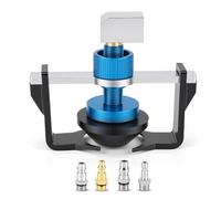 HISUEKIG Universeller Bremsenentlüftungsgerät Adapter, 22-58mm Verstellbarer Bremsflüssigkeitsbehälter Adapter mit 4 Schnellkupplungen, Dichtungsring Anti-Leckage, für Meisten Fahrzeuge