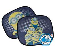 HiTS4KiDS - Sonnenschutz Auto Baby mit UV Schutz 2er Set - Sonnenschutz Auto für Kinder mit Saugnäpfen - Sonnenschutz Auto für Seitenscheiben - Auto Fenster Verdunkelung Minions - 44 x 36 cm