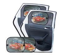 HiTS4KiDS - Sonnenschutz Auto Baby mit UV Schutz 2er Set - Sonnenschutz Auto für Kinder mit Saugnäpfen - Sonnenschutz Auto für Seitenscheiben - Auto Fenster Verdunkelung Disney Cars - 44 x 36 cm
