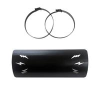 Hitzeschutz Fit Für Honda CMX300 CMX500 Rebel300 Rebel500 2017-2023 Auspuff Rohr Hitzeschild Schutz Abdeckung Auspuff Hitzeschutzblech(10 Black)