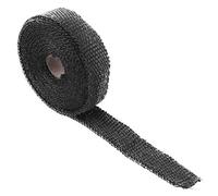 Hitzeschutzband , 5M Auspuff Wärmedämmung Basaltfaser Auspuffband Hitzeschutzband für Fächerkrümmer Auto Motorrad Thermoband Krümmerband (Schwarz)