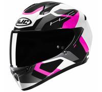 HJC C10 Tins Helm, weiß-schwarz-anthrazit-pink Größe: M
