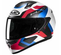HJC C10 Tins Helm, weiß-schwarz-rot blau matt Größe: M