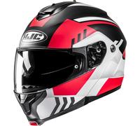 HJC C91N Kaon Klapphelm, schwarz-weiss-rot, Größe XS 54 55 für Männer