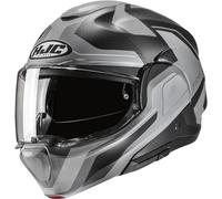 HJC F100 Bios Klapphelm, grau/schwarz, Größe XXL (62/63)