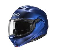 HJC F100 Blau Matt Gr. L Motorradhelm Klapphelm Flip Back Helm Semi Flat Blue