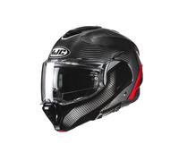 HJC F100 Carbon Stan Klapphelm, schwarz-rot Größe: L