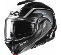HJC F100 Klapphelm Reff MC21 Schwarz / Silber / Weiß XL