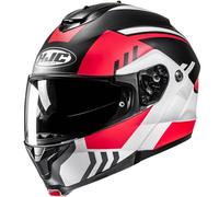 HJC C91N Kaon Klapphelm, schwarz-weiss-rot, Größe XS 54 55 für Männer