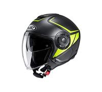 HJC Helmets Unisex-Adult I40 Camet Motorradhelm, schwarz gelb, XL