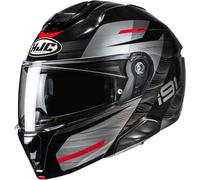 HJC i91 DUSK Klapphelm schwarz-rot MC1 M