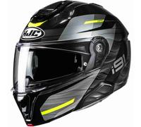 HJC i91 Klapphelm Dusk MC3H Schwarz / Silber / Neongelb XL