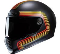 HJC V10 Foni Helm, schwarz-rot-gelb, Größe XL