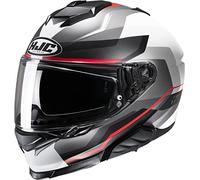 i71 Nior MC1SF Integralhelm (graumatt/weiss/rot), S (55)
