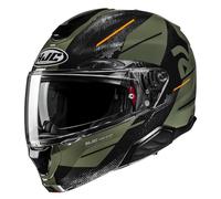 HJC RPHA 91 Blat Klapphelm, schwarz-olivgrün-orange Größe: XS