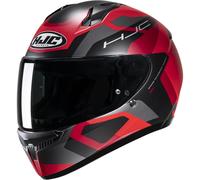 HJC C10 Tins Helm, schwarz-anthrazit-rot matt Größe: L