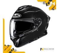 HJC Motorradhelm Integralhelm C71 L SOLID Poliert Schwarz