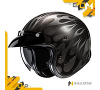 HJC Motorradhelm Jethelm V31 S FIRO Poliert Silber