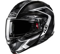HJC RPHA91 CARBON LAGOS Klapphelm schwarz-weiss MC5 XL
