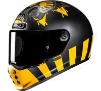 HJC V10 Crania Helm, schwarz-gelb, Größe L für Männer