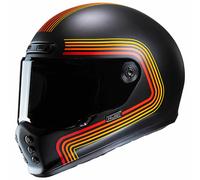 HJC V10 Foni Helm, schwarz-rot-gelb, Größe XL