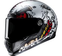 HJC V10 Vatt Helm, schwarz-grau-gelb, Größe L