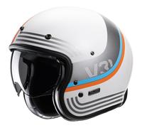 V31 Byron Jethelm (weißmatt/grau/blau/orange), M (57)