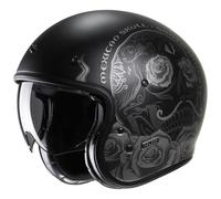 HJC V31 Desto Schwarz Grau MC5Sf Open Face Helmet Größe M