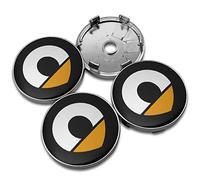 HJHYYHG 4 Stück Nabendeckel Radkappen, für Smart 451 453 Fortwo Forfour 56mm 60mm ABS Auto-Nabenkappen mit Logo, Nabenkappen Felgendeckel Auto Zubehör,A-60mm