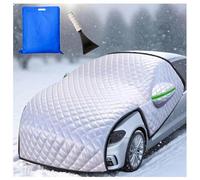 HJXBD888 Verdickt und verlängert Frontscheibenabdeckung Extragroß 230x250cm Aluminum Film Fabric Auto Halbgarage Winter für Autos, SUV, LKW und Van