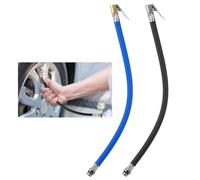 HJZHII 2 Stück Reifenfüller Schlauch 12.5mm, Ventilverlängerung Autoventil Set, Reifenfüllschlauch Adapter,Luftpumpe Schlauch Hose, Motorrad Auto Ersatzschlauch für Luftpumpe