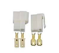 HKVTVCYPYA 50 Stück 6,3 mm 2-polige DJ7021-6.3-11/21 Kfz-Elektrik-Steckverbinder-Kabelklemmen-Stecker-Sets for Motorrad, E-Bike und Auto