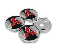 HNJDM 4 Stück Auto Radnabenkappen für Mitsubishi Eclipse Cross 2018-2023, Radnabendeckel, Stark und Robust, Reifen Felgen Zubehör