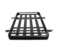 HOARLICN Dachgepäckträger Auto, Dachträger Geschlossene Reling 150kg mit Einstellbare Breite für SUV-Modelle mit Eingebauten Gepäckträgern Eisen, Aluminium (140X100CM)
