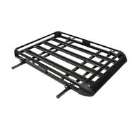 HOARLICN Dachgepäckträger Auto, Dachträger Geschlossene Reling 150kg mit Einstellbare Breite für SUV-Modelle mit Eingebauten Gepäckträgern Eisen, Aluminium (160X100CM)