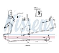 NISSENS Hochdruckleitung, Klimaanlage 849742 für Ford Fiat