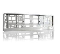 Hochglanz Kennzeichenhalter silver metallic 520x110mm NEU & OVP