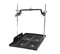Hochleistungsuniverselle Batterie Halte -Tablett mit Einstellbarer Halterung sichere stabile Leistung für Autoboot 27 30 31 Serie Batterien ABS Material (28 Tablett + 23 Klammern)