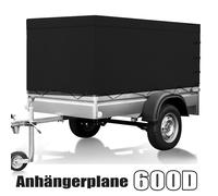 Hochplane für Stema PKW Anhänger Plane Abdeckplane F750 DBL 750 850 210x114x90CM