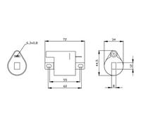 Hochwertige 12V Zündspule, passgenau und robust für: KTM Husqvarna SX TC 17/14 Z
