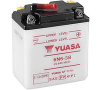 Hochwertige YUASA 6V Batterie 6N6-3B robust und korrosionsgeschützt für Honda CB