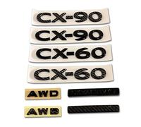 Hochwertiges Heck-Emblem für Mazda CX-60 / CX-90 - 3D Logo-Aufkleber für Limousine & Kombi - Styling-Zubehör zum Austausch, CX-60-Black